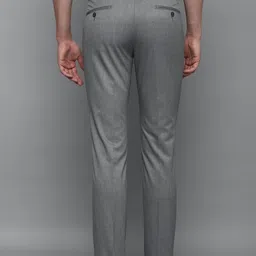 louis philippe Men Slim Fit Grey Viscose Rayon Trousers image 3