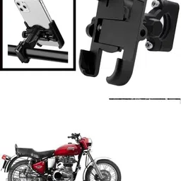 hench 360 Degree Rotating Mirror Universal Bike Mount Holder Version 2 Metal Body Bike Mobile Holder image 1