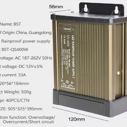 houseofcommon 12V DC Power Supply 400W 333A RAIN DC Switching-EHK1280 Power Supply Electronic Hobby Kit image 2