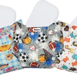 byloe Cloth Diapers + Insert Pad, Washable, 100% Absorption, 0 - 3 yrs image 1