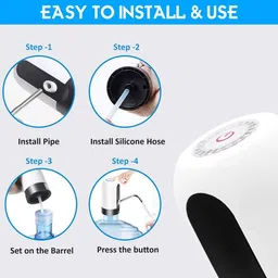 wembley Automatic Wireless Water Can Dispenser Pump Bottle Can, with Silicone Pipe Bottom Loading Water Dispenser image 3