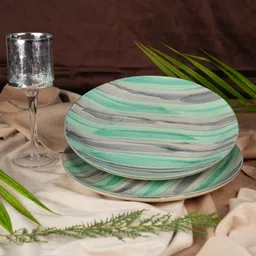 caffeine Ceramic Handmade Sea green 10 inch_NEW PTD70 Dinner Plate-picture-10