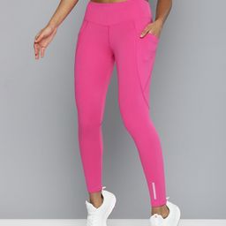 hrx by hrithik roshan Solid Women Pink Tights-picture-41