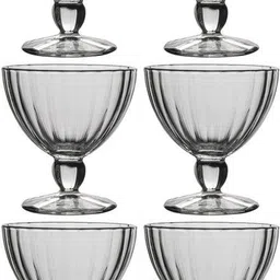 Glass Dessert Bowl Ice Cream and Sweet 300 ml-image-4