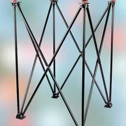 hyper Foldable Height Adjustable Carrom Board Stand Black Carrom Stand image 3