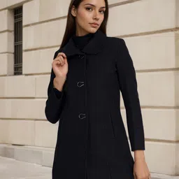 mast & harbour Polyester Solid Coat For Women-picture-21