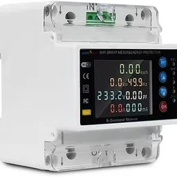 amicismart WiFi Bi-Directional Energy Meter with Adjustable Over/Under Voltage Digital Voltage Tester image 1