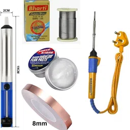 babatools 25 Soldering Iron Kit 8mm Copper tape Solder Wire Paste Desoldering Pump 25 W Simple-picture-21