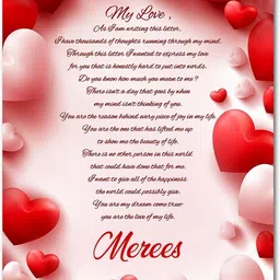 midas craft My Love Merees Love Letter Quotes 22 Greeting Card-picture-14