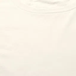 roadster Women Solid Round Neck Pure Cotton White T-Shirt image 2