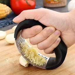 shoppiverse Garlic Press Rocker Garlic Crusher Squeezer Slicer Mincer Chopper Kitchen Gadget Garlic Press-picture-43