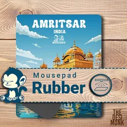 The Desi Monk AmritsarI ndia Anti Skid Mouse Pad for Laptops and Computers Non Slip Base Mousepad image 3