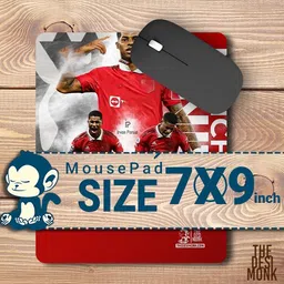 The Desi Monk Rashford Poster Anti Skid Mouse Pad for Laptops and Computers Non Slip Base Mousepad image 5