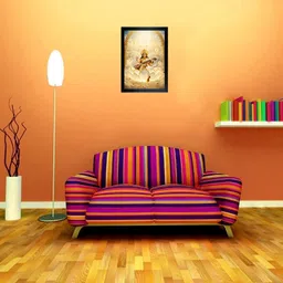 a v traders Maa saraswati photo frame Digital Reprint 14 inch x 10 inch Painting image 3