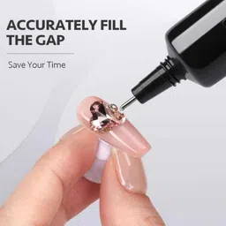 npah Long-Lasting Clear Rhinestone Nail Glue for Glamorous Nails image 2