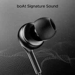 boAt Bassheads 100C Wired Earphone with Mic (USB Type-C Connector, In Ear, Black) image 5