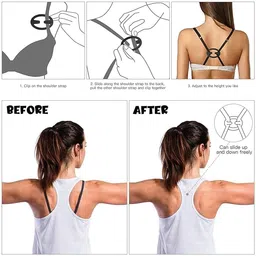 bureaucrat Women's Bra Strap Concealer Clip - Pack of 3 image 5