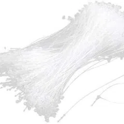 GREENGROW 3" White 1000 Pcs Plastic Loop Lock Pins Nylon Plastic Tip, Plastic Pins (Set of 1000, White) image 1