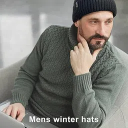 gajraj Winter Cap for Men, Winter Cap for Women, Beanie Cap for Men, Woolen Cap for Men, Woolen Cap for Women, Beanie Cap for Women, Winter wear image 5