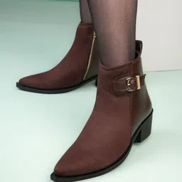 roadster Casual Party Wear Jutis For Men Women Brown Chelsea Boots Boots For Women-picture-30