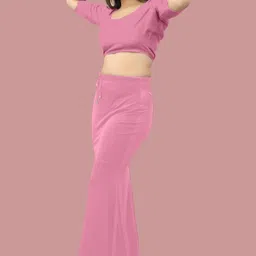 SHAYONAM K.MT._Fish_Light Pink_L_Saree Shapewear shapewear petticoat For Women Lycra Blend Petticoat image 2