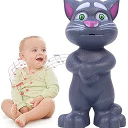 anushka toys Talking Cat Toy for Kids, What You Say Will Repeat Funny Learning-picture-21