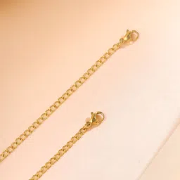 yellow chimes Chain Extenders Gold Plated Back Chain for Necklace Extender Set with Hooks Gold-plated Plated Alloy Chain image 5