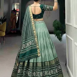 ridhisidhiwears Ikat Semi Stitched Lehenga Choli image 2