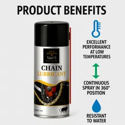 sapi's chain Lubricant Spray for all Vehicals chain Lubricant Spray Gear Oil image 4
