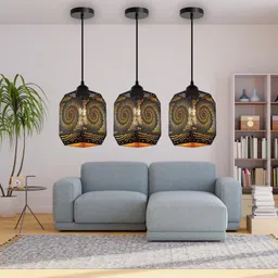 genree GEN - BLACK 1115 H/L, PACK OF 3 Pendant Lamp Ceiling Lamp-picture-17