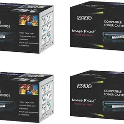IMAGE PRINT SP300 / SP300 DN Toner Cartridge for Use in Ricoh SP 300DN Printers (Pack of 4) Black Ink Cartridge-picture-11