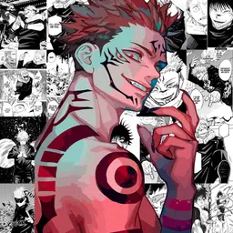 veenshi Set of 20 sukuna wall collage kit 300 GSM Poster anime poster jujutsu kaisen wall posters Paper Print-picture-17