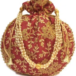 Women Maroon Potli-image-4