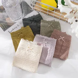 deermi fashion Pack of 3 Women Hipster Multicolor Panty image 4