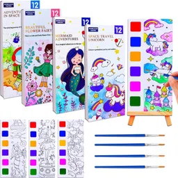 bestie toys 4 Pack Paint With Water Books for Kids Coloring Books for Toddlers-picture-12