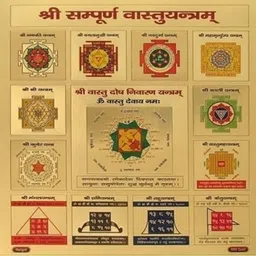 Sampurna Vastu Yantra by Agarwalsons ( Swiss Gold) with Frame Gold, Bronze Yantra-image-3