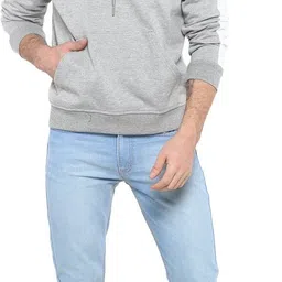 alan jones Men Full Sleeve Color Block Hooded Sweatshirt image 4