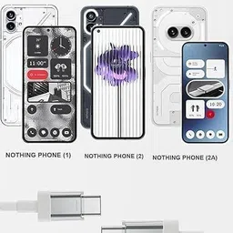 GIANAC Type C 1 m 65W Fast USB C to Type C N0thing Charger Fast Charging Cable image 4