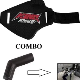 tmride Nonslip Shift Pad Shoe Boot Cover With Rubber Gear Shifter Sock (Black) Silicone black Boots Shoe Cover-picture-27