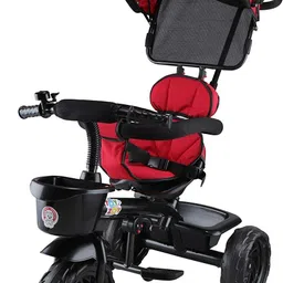 Baby Tricycle Toddler Stroller Kids Pedal Tricycle w/ Pusher Removable Canopy 532R Tricycle-image-17