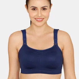 Zelocity by Zivame Blue Lightly Padded Sports Bra image 1