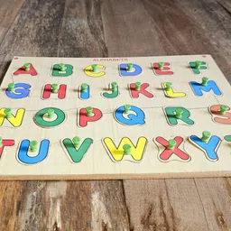 wow the toy Wooden Letters ABC Educational Pre-school puzzles are perfect learning for kids image 3