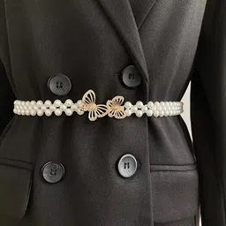 syga Women White Metal Belt image 2