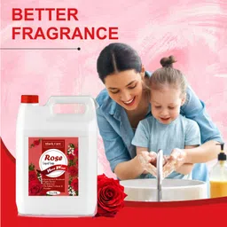 black care Rose & Lemon Handwash Liquid Can 5 L x2 | Germ Protection | Soft Moisturized Hand Wash image 2