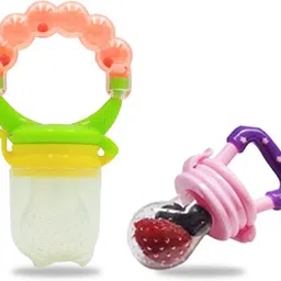 chinmay kids Baby Pacifier New Born With Rattle Handle Silicone Fresh Fruit Safe Kids Soother-picture-24