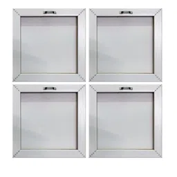 999Store Set Of 4 Green & Pink Colourful Flowers Printed Canvas Wall Painting image 4