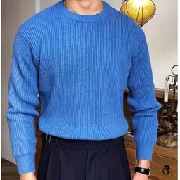 boom baam Men Full Sleeve Self Design Sweatshirt image 1