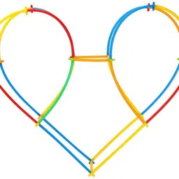 pulsbery Colorful Pipe Straw Stick Building Block Educational Assembly Toy for Kids image 5