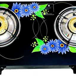 spalin Digital 2 Burner Digital Glass Top Gas Stove Manual Ignition (ISI Certified) Crystal Manual Gas Stove-picture-42