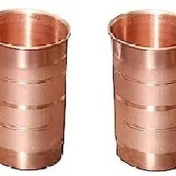 sinal Stylish Copper Jug & 2 Copper Glass & 2 Copper Bottle(100% Copper)JG0.9 Jug Bottle Glass Set image 3